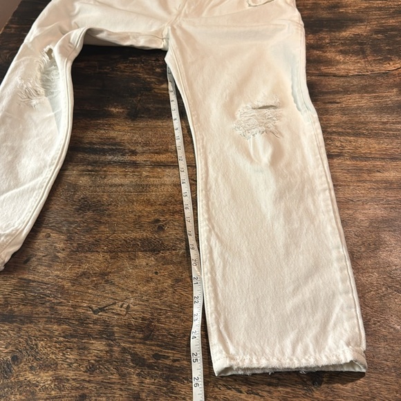 White 501 ct size 29 jeans distressed - Picture 15 of 16